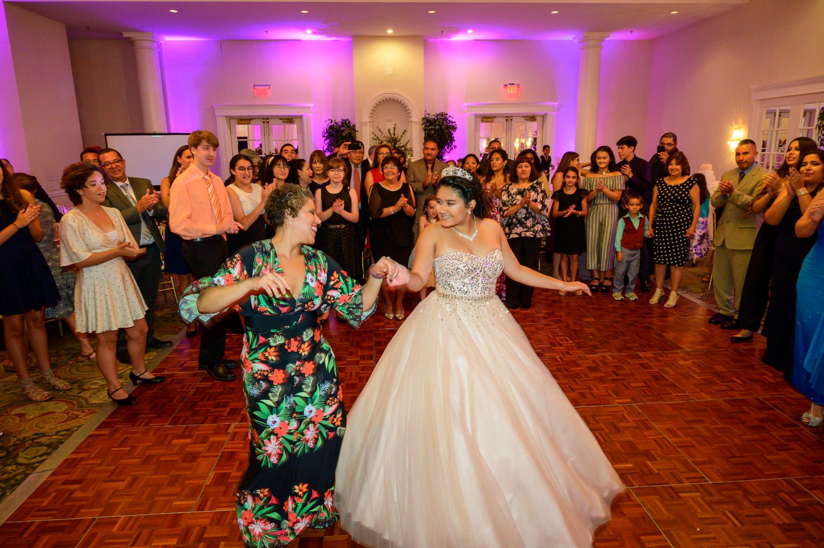 2019 072719 Leanna Rojas 0486 1 Washington DC wedding DJs keeping the bride and groom dancing on the dance floor at their reception.
