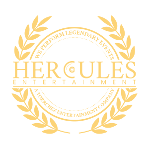 Hercules entertainment logo for Washington DC wedding DJs.
