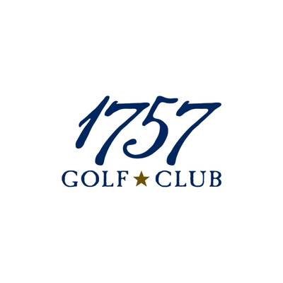 1757 Golf Club logo with blue text and a gold star between the words 'Golf' and 'Club' on a white background.